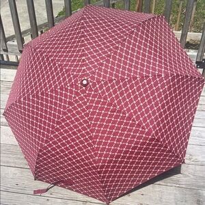 Stylish Burgundy Patterned Umbrella